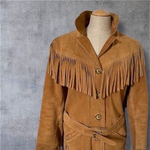 Vintage Cosa Nova Suede Belted Jacket